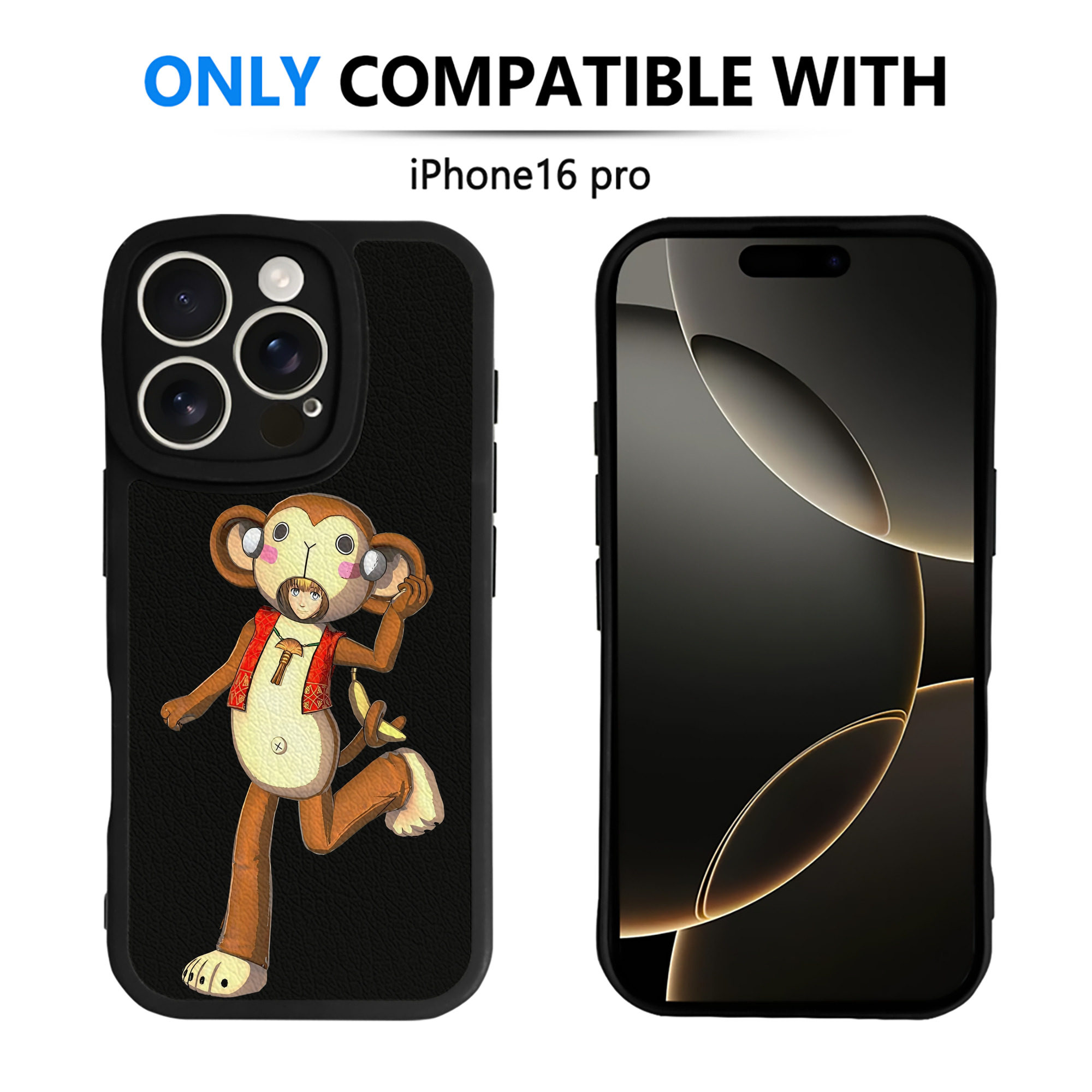 （画像用） 進撃の巨人 アルミン·アルレルト Attack on Titan Armin Arlert 【iPhone 16シリーズ対応】シリコンスマホケース（レザー調） 材質：シリコン